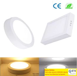 CE Dimmable Panel Light Round Square Surface Mounted Downlight lighting Led ceiling lights Drivers