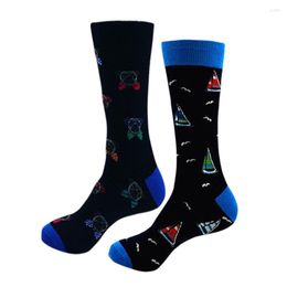 Men's Socks Style European And American Tube Male Cotton Personality Cartoon Casual Fashion Funny