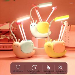 Table Lamps LED Student Desk Lamp USB Charging Read Eye Protection Reading Book Lights Light Study Bedroom Lighting