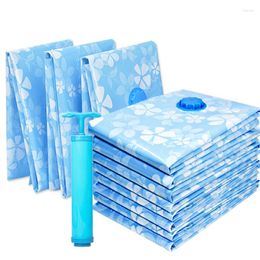 Storage Bags Vacuum Compressed Bag 11pcs/set With Hand Pump Reusable Organiser