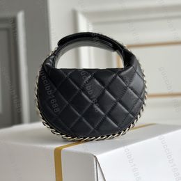 10A Top Tier Mirror Quality Mini Clutch Bag 16cm Luxury Designers Real Leather Lambskin Quilted Purse Womens Zipper Handbag Fashion Black Pouch Box Bag