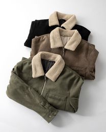 Men's Jackets warm wool lambing collar men's cotton coat men jacket 221208