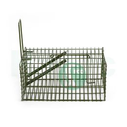 Strong Metal Trap Cage Pest Control 23cm 9in Catching Rat Auto Close Door Cath Rodent Mouse Indoor Outdoor Thick Steel Wire for Long Term Usage Spring Trick Mice Alive