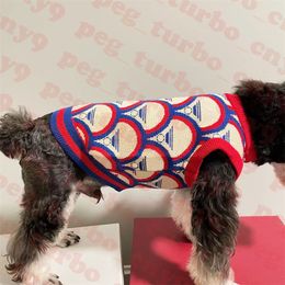 Brand Logo Pets Sweaters Tank Top Dog Apparel Winter Pet Warm Sweatshirt Fashion Cats Dogs Vests Clothes