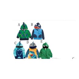 Hoodies Sweatshirts Boys Kids Dinosaur Boy Clothing Jackets Coats Children Autumn Baby Clothes Km 001 Drop Delivery Maternity Dhg69