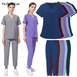 Medical-Surgical-Multicolor Unisex Uniform Women Wear Scrub Suits Hospital Doctor Working Uniform nurse accessories