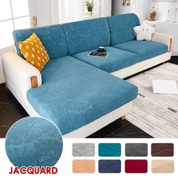 Chair Covers Elastic Seat Cushion Cover Sofa Couch Featuring Thick Jacquard Textured Twill Fabric Solid Colour Slipcover