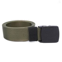 Belts Accessories Nylon Belt Classic Plastic Buckle Contrast Seams Gentleman Army Green Black Adjustable Wearable For All Size