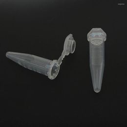 Storage Bottles 200 Pcs / Lot 0.5ml 1.5ml Plastic Microcentrifuge Centrifuge Tubes Test Sample Vials Clear Lab