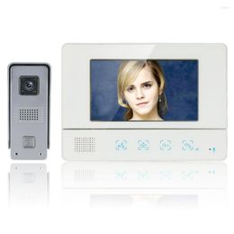 Video Door Phones MOUNTAINONE Wired Intercom System Phone Doorbell Kits For Home Apartment Lock Access Control Waterproof