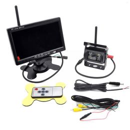 Inch Wireless Car Monitor Screen Rear View Camera For Truck Bus RV Trailer Excavator Rearview Image 12V-24V Display C5E9