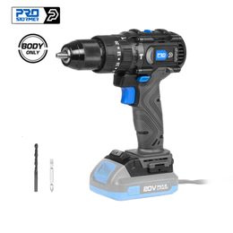Electric Drill Brushless Hammer 60NM Impact Screwdriver 3 Function 20V Steel Wood Masonry Tool Bare By PROSTORMER 221208