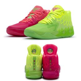 MB01 Rick Morty Sıradan Ayakkabı Satılık Erkek Kadın Çocuklar Lamelo Ball Queen City Kırmızı Spor Ayakkabı Boyutu 4.5-12