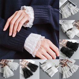 Knee Pads 8 Styles Detachable Cuffs Women Fake Sleeves Female Arm Cover Scar Gloves Elbow Sleeve Cuff Lace Lolita False