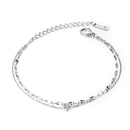 Wholesale Designer Chain girl's titanium steel Bangle simple temperament diamond bracelet Love jewelry