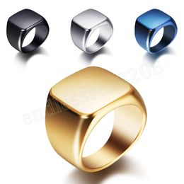 Smooth Titanium Steel Rings For Women Men Solid Colour Wide Ring Unisex Hiphop Ring Fashion Wedding Party Jewellery Gift