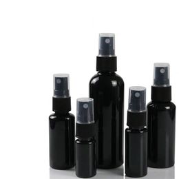 10ml 30ml 50ml 100ml black spray bottle empty small plastic fine mist sprayer bottles