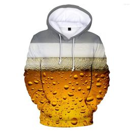 Men's Hoodies 2022 3D Print Full Beer Day Casual Style Nwe Clothes Women/men Slim Comfatable Hooded Tops