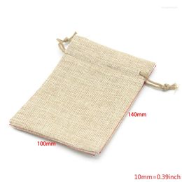 Gift Wrap 40 Burlap Bags With Drawstring Jewellery Pouches Sacks For Wedding Party 203F