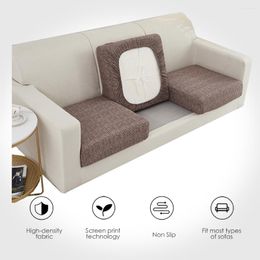 Chair Covers Printed Sofa Cushion Cover Elastic Seat Plain Cloth For Living Room Funda Chaise Lounge
