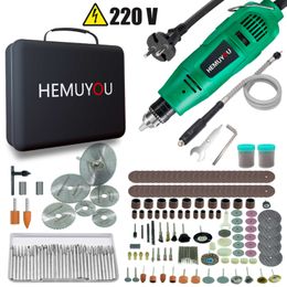 Electric Drill Highpower Engraver Rotary Tool 6 Gear Adjustment Pen Mini Grinder Accessories 221208