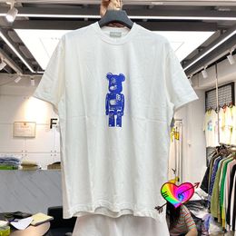 Men's T Shirts 2022 Ader Error Blue Tee Men Women High Quality Oversize Adererror T-shirt Bear Graphic Print Tops Short Sleeve