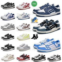 AIVIIRI Skel Top Low Running Shoes Casual Atacado OG Mens Mulheres Eur 36-44 Preto Branco Verde Marinho Azul Flouresence Amarelo Vermelho Rosa Marrom Luz Cinza Tênis Treinadores