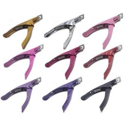 Candy Colours Stainless Steel 3 Way Acrylic UV Gel False Nail Tip Clipper Cutter Edge Cutter Tips Nail Professional Cortaunas Para Unas Postizas