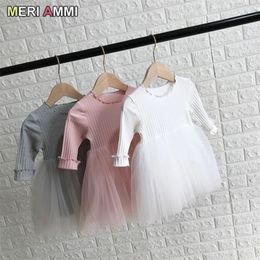 Girls Dresses MERI AMMI Children Clothing ing Long Sleeve Floral TuTu Party For 17 Year 221208