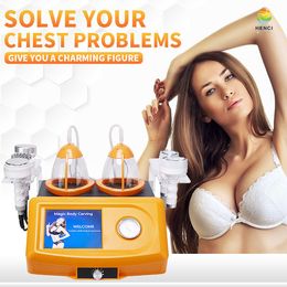 6 in 1 Slimming Vacuum Cavitation Lifting Vibrating Cup Butt Breasts enhancement Cavitation Machine Breast Enlargement Beauty Equipment CE