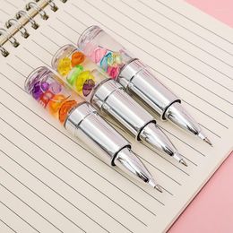 2Pcs Novelty Diamond Lipstick Pen Ballpoint Cute Stationery Colored Ball Pens School Office Supplies Women Girls Gifts Prize