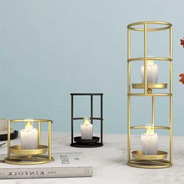 Candle Holders Candlestick Home Decoration Wedding Centerpiece Nordic Table Center Modern Metal Geometric Fashion Exquisite