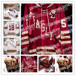 College Hockey Wears Nik1 Vintage Rare Boston Eagles College Matt Price hockey jersey Embroidery Stitched Customise your need number name 18 Alex Newhook Jerseys