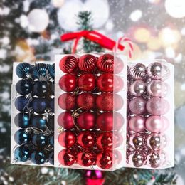 Christmas Decorations 36pcs Tree Decor Ball Bauble Plastic Hanging Ornaments For Home Year Festive Party Supplies 2022