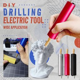 Electric Drill DIY ing Tool Mini for Crafts Resin Jewellery Wood Craft USB Engraving Pen Rotary 221208