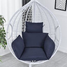 Chair Covers Hanging Basket Seat Cushion Hammock Swinging Garden Outdoor Soft Thicken Pad With Pillow