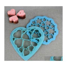 Baking Moulds Heartshaped Flower Type Cookie Cutter Biscuit Cut Mods Cakes Mould Biscuits Fondant Diy Kitchens Cooking Kitchen Tools Dhvol