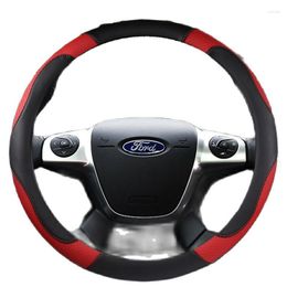 Steering Wheel Covers Auto Cover Massage Fabric Braid Wrap Anti-wear15in Car Decoration Talisman