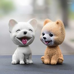 Interior Decorations Car Ornaments Cute Shake Head Dog Doll Automobile Dashboard Decoration Puppy Toys Auto Decor Accessories Gifts