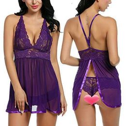 sex toy New women's fun underwear suit V-neck sling lace uniform temptation nightclub sexy Pyjamas