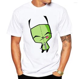 Men's T Shirts Cartoon Invader White Men T-Shirt Short Sleeve O-Neck Summer Graphic Tops Tees Camiseta Hombre Accept Customised Clothing