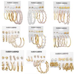 Stud Butterfly Hoop & Huggie Snake Earrings For Girls Studs Tragus Piercing Gold Jewelry Earing Set Pack Oorbellen Aretes Brincos Bijoux FemmeStud