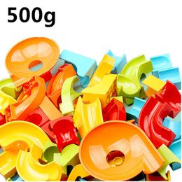 Blocks 500g Marble Race Run Track Large Basic Building Complementary Parts for Bricks Wall Desk Compatible Particle Children Toy 221209