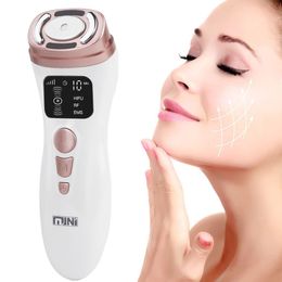 Face Care Devices Mini HIFU Machine RF Tightening EMS Microcurrent For Eye Lifting and Anti Wrinkle Massager 221208