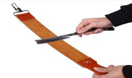 EECOO Genuine Leather Strop Strap Barber Straight Razor Folding Knife Knives Sharpening Shave Sharpener Sharpening Belt9928338