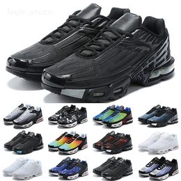 Men shoes TN 3 Plus Optimized III Running Shoes TN3 Trainer NOIR Triple Black Wolf Gray Blanche White Blue Nebula Sneakers a1