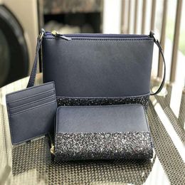 brand designer women bags handbags glitter mini crossbody wallet card holder sets cross body shoulder bags purses Clutch Wristlet 248A