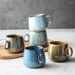 Mugs 230ML Ceramic Coffee Cups Milk Cup High-grade Set Simple European Style Mug Cappuccino Flower Latte Drinkware