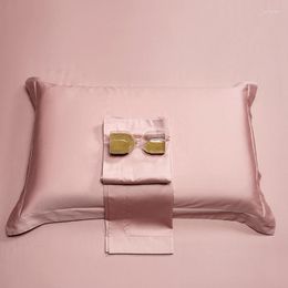 Pillow Case Light Luxury Style Pure Cotton Pillowcase One Pair Color Skin-Friendly Soft Breathable Household Bedding
