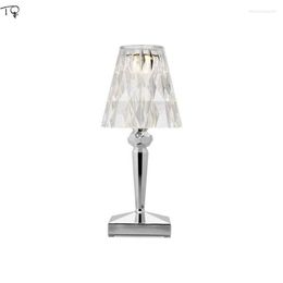 Table Lamps Nordic Atmosphere Acrylic Diamond Lamp With Touch Switch Usb Charging Decorative Desk Lights Home Decor Bedside Bedroom